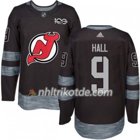 New Jersey Devils Trikot Taylor Hall 9 1917-2017 100th Anniversary Adidas Schwarz Authentic - Herren